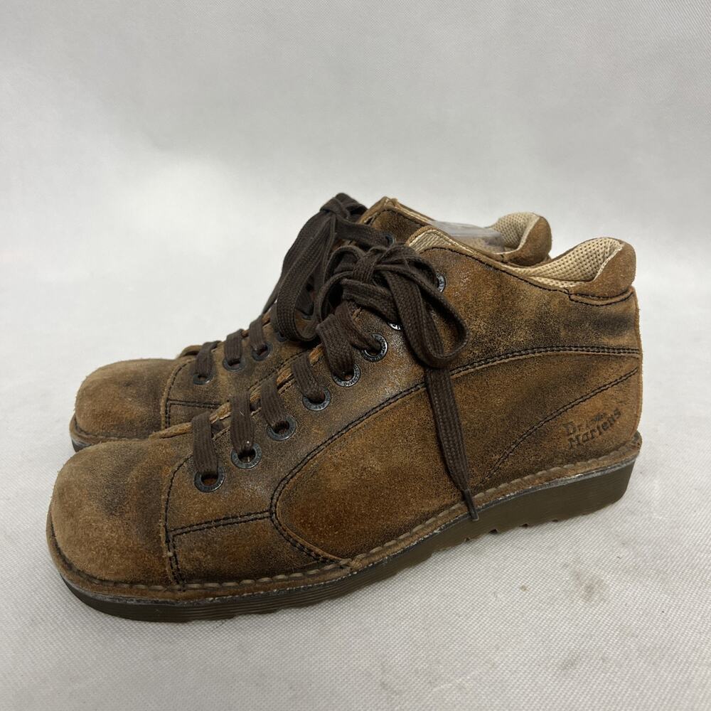Vintage Dr. Martens Mens Brown Leather Chunky Air Wair Oxford Shoe Sz 8